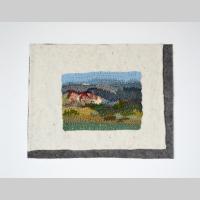 «Mein Dorf», gehäkelt, 45x35cm, 1992
